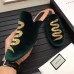 Gucci Velvet Crystal Embroidered Snake Evening Men's Slippers 459094 Green 2017