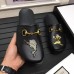 Gucci &amp; Disney Horsebit Detail Embroidered Leather Men's Slipper 459090 Black 2017