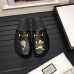 Gucci &amp; Disney Horsebit Detail Embroidered Leather Men's Slipper 459090 Black 2017