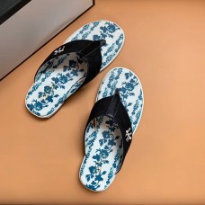 Gucci NY GG Canvas Men's Thong Sandals Black 2019