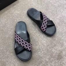 Gucci Men's Crossover Slide Sandals Pink G Logo 2019