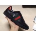 Gucci Ace Leather Low-top Sneaker 386750 Black