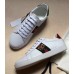 Gucci Ace Leather Embroidered Feline Head Low-top Sneaker 457132 White