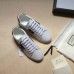 Gucci Ace Leather Embroidered Feline Head Low-top Sneaker 457132 White