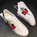 Gucci Ace Leather Embroidered Pierced Heart Low-top Sneaker 472990 White