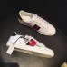 Gucci Ace Leather Embroidered Pierced Heart Low-top Sneaker 472990 White