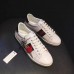 Gucci Ace Leather Embroidered Pierced Heart Low-top Sneaker 472990 White