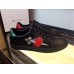 Gucci Ace Leather Embroidered Pierced Heart Low-top Sneaker 472990 Black