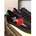 Gucci Ace Leather Embroidered Pierced Heart Low-top Sneaker 472990 Black