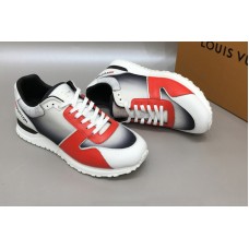 Louis Vuitton 1A5ZWM LV Run Away sneaker in White/Red calf leather