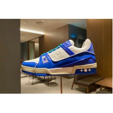 Louis Vuitton 1A813Y LV Trainer sneaker in Blue/White calf leather