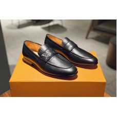 Louis Vuitton 1A32VW LV Saint Germain Loafer Shoe in Black calf leather