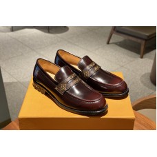 Louis Vuitton 1A4SR7 LV Major Loafer Shoe In Brown calf leather