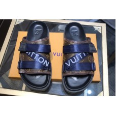 Louis Vuitton 1A5S85 LV Honolulu Mule in Monogram Canvas With Blue