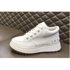 Louis Vuitton 1A7WLW LV Abbesses derby Shoe in White Glazed calf leather