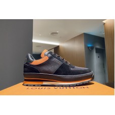 Louis Vuitton 1A5HPC LV Harlem richelieu sneaker in Epi leather, suede calf leather and textile