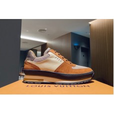 Louis Vuitton 1A67T1 LV Harlem richelieu sneaker in Monogram canvas, Epi leather and calf leather