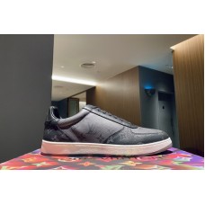 Louis Vuitton 1A8EB6 LV Rivoli sneaker in Eclipse Monogram and Monogram Reverse canvas