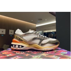 Louis Vuitton 1A7WKY LV Trail sneaker in Gold Metallic leather and mesh