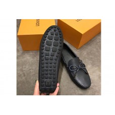 Louis Vuitton LV Arizona Mocassin Shoes Blue Calf Leather