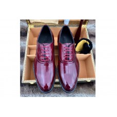 Louis Vuitton LV City Derby Shoes Red Leather