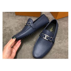 Louis Vuitton LV Hockenheim Loafer And Shoes Blue Calf Leather