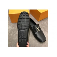 Louis Vuitton LV Monte Carlo Moccasin Shoes Calf Leather Black