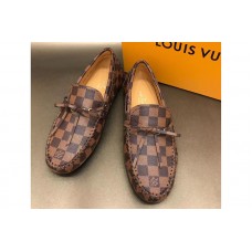 Louis Vuitton LV Arizona Moccasin Shoes Damier Ebene Canvas