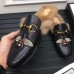 Gucci Black Princetown Slipper With Bee