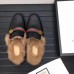 Gucci Black Princetown Leather Slipper With Double G