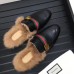 Gucci Black Princetown Leather Slipper With Double G