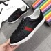 Gucci Men's Ace Black Signature Sneaker