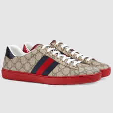 Gucci Men's Ace Beige GG Supreme Sneaker