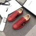 Gucci Men's Ace Embroidered Bees Red Sneaker