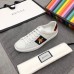 Gucci Ace Embroidered Bees White Leather Sneaker