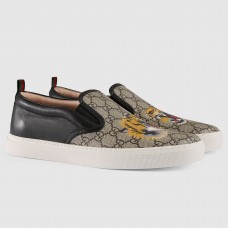 Gucci Men's GG Supreme Tiger Slip-on Sneaker