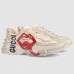 Gucci Men's Rhyton Sneaker With Mouth Print