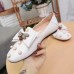 Gucci White Leather Ballet Flat With Bow