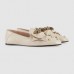 Gucci White Leather Ballet Flat With Bow