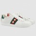 Gucci Women Ace Studded White Leather Sneaker