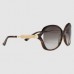 Gucci Tortoiseshell Frame Acetate and Metal Sunglasses