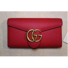 Gucci 400586 GG Marmont Continental Wallet Red