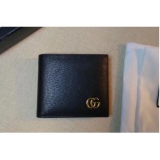 Gucci 428726 GG Marmont leather bi-fold wallet Black