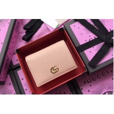 Gucci 456126 Leather card case Light Pink