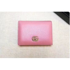 Gucci 456126 Leather card case Wallets Pink