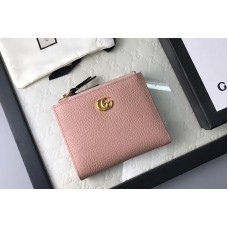 Gucci 474747 Calfskin Leather Wallet Pink