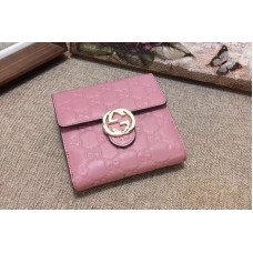 Gucci 369676 Icon Gucci Signature wallet Pink