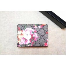 Gucci 410088 GG Blooms Pink Card Case