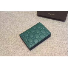 Gucci 410120 Signature card case Green