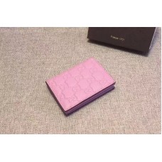 Gucci 410120 Signature card case Pink